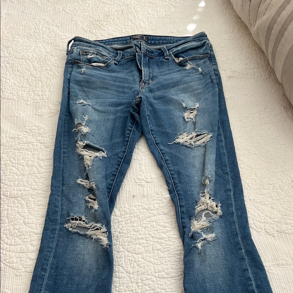 Abercrombie mid rise super skinny 30L